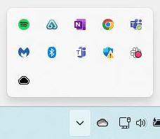 System tray overflow window 2023-05-30 at 9.48.28 AM