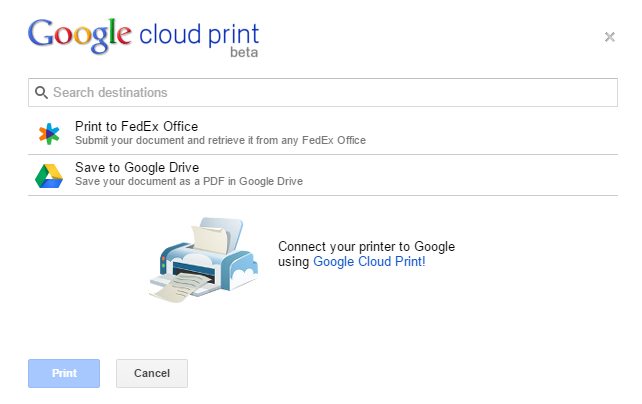 GoogleCloudPrint