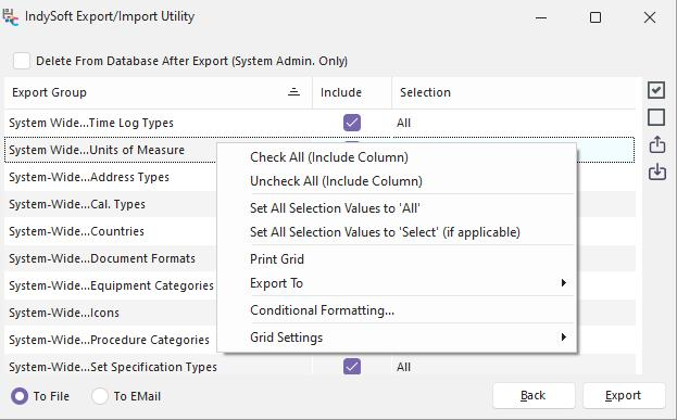 IndySoft Export_Import Utility 2023-11-22 at 10.15.02 AM